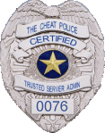 Cheat Police TSA Badge #0076