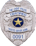 Cheat Police TSA Badge #0091